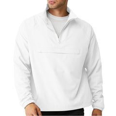 Lightweight Quarter-Zip Windbreaker Pullover - Ventilated Layer for Golf & Trail Sports