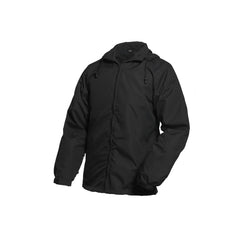 Water-Resistant Windbreaker Jacket with Removable Hood - Lightweight Trail Shell