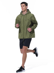 Packable Waterproof Rain Jacket with Wide-Brim Hood - Trail & Travel Shield