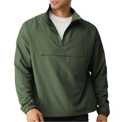Lightweight Quarter-Zip Windbreaker Pullover - Ventilated Layer for Golf & Trail Sports