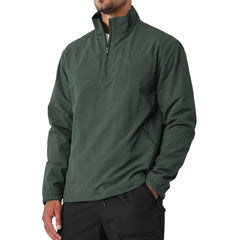 Lightweight Quarter-Zip Performance Layer - Golf & Trail-Ready Wind Shell
