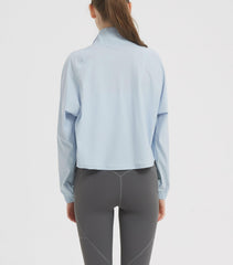 UPF 50+ Cropped Performance Shell - Ventilated Sun Defense for Technical Trails