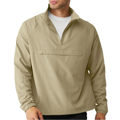 Lightweight Quarter-Zip Windbreaker Pullover - Ventilated Layer for Golf & Trail Sports