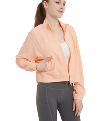 UPF 50+ Cropped Performance Shell - Ventilated Sun Defense for Technical Trails