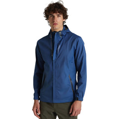 Waterproof Windbreaker Jacket with Removable Hood - Lightweight Protection for Hiking & Cycling