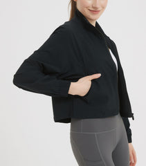 UPF 50+ Cropped Performance Shell - Ventilated Sun Defense for Technical Trails