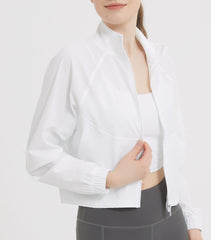 UPF 50+ Cropped Performance Shell - Ventilated Sun Defense for Technical Trails