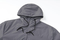 Lightweight Windbreaker Jacket with Hood - Waterproof Protection for Outdoor Activities