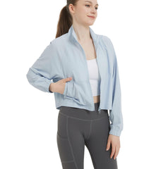 UPF 50+ Cropped Performance Shell - Ventilated Sun Defense for Technical Trails