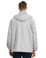 Lightweight Waterproof Windbreaker with Hood - Trail-Ready Protection for Running & Cycling