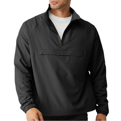 Lightweight Quarter-Zip Windbreaker Pullover - Ventilated Layer for Golf & Trail Sports