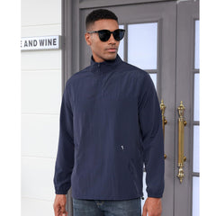 Lightweight Quarter-Zip Performance Layer - Golf & Trail-Ready Wind Shell