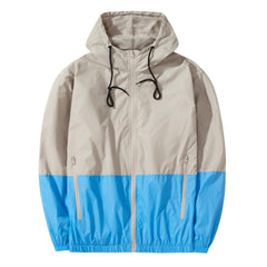 Lightweight Windbreaker Jacket with Hood - Waterproof Protection for Outdoor Activities