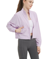 UPF 50+ Cropped Performance Shell - Ventilated Sun Defense for Technical Trails