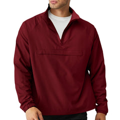 Lightweight Quarter-Zip Windbreaker Pullover - Ventilated Layer for Golf & Trail Sports