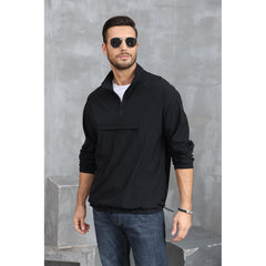 Lightweight Quarter-Zip Windbreaker Pullover - Ventilated Layer for Golf & Trail Sports