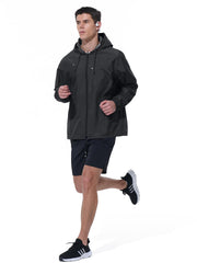 Packable Waterproof Rain Jacket with Wide-Brim Hood - Trail & Travel Shield