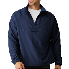 Lightweight Quarter-Zip Windbreaker Pullover - Ventilated Layer for Golf & Trail Sports
