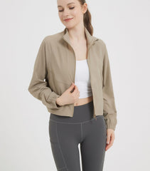 UPF 50+ Cropped Performance Shell - Ventilated Sun Defense for Technical Trails