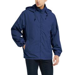 Lightweight Waterproof Windbreaker with Hood - Trail-Ready Protection for Running & Cycling