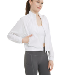 UPF 50+ Cropped Performance Shell - Ventilated Sun Defense for Technical Trails