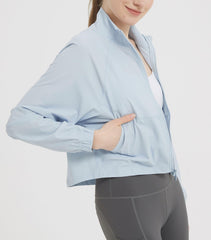 UPF 50+ Cropped Performance Shell - Ventilated Sun Defense for Technical Trails