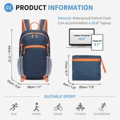 16L Ultralight Packable Daypack – Weather-Ready Hiking Backpack for Fast & Light Missions