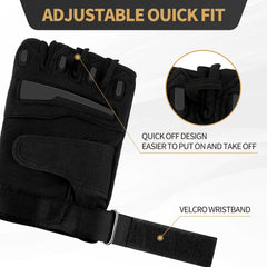 Tactical Fingerless Gloves - Impact Protection for Technical Terrain