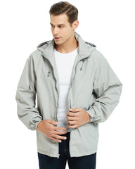 Lightweight Waterproof Windbreaker with Hood - Trail-Ready Protection for Running & Cycling