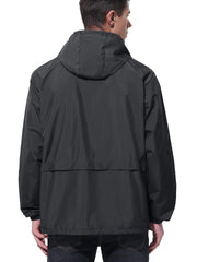Packable Waterproof Rain Jacket with Wide-Brim Hood - Trail & Travel Shield
