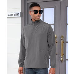 Lightweight Quarter-Zip Performance Layer - Golf & Trail-Ready Wind Shell