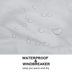 Water-Resistant Windbreaker Jacket with Removable Hood - Lightweight Trail Shell