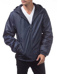 Fleece-Lined Windbreaker Jacket - Weather-Ready Shell with Thermal Comfort