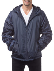 Fleece-Lined Windbreaker Jacket - Weather-Ready Shell with Thermal Comfort