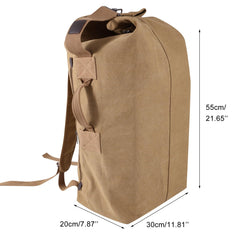 55L Expedition-Grade Duffel - Heavy-Duty Canvas Load Hauler for Wilderness Trekking