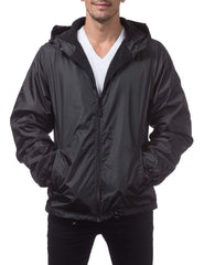 Fleece-Lined Windbreaker Jacket - Weather-Ready Shell with Thermal Comfort