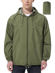 Packable Waterproof Rain Jacket with Wide-Brim Hood - Trail & Travel Shield