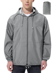 Packable Waterproof Rain Jacket with Wide-Brim Hood - Trail & Travel Shield