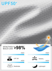 UPF 50+ Sun Protection Jacket - Full-Zip Hooded Layer for High-Exposure Activities