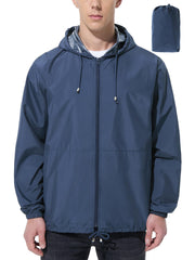 Packable Waterproof Rain Jacket with Wide-Brim Hood - Trail & Travel Shield