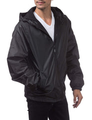 Fleece-Lined Windbreaker Jacket - Weather-Ready Shell with Thermal Comfort