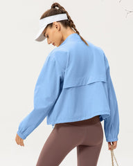 Windproof Sun Protection Jacket - Lightweight Performance Shell for High-Output Activities