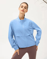 Windproof Sun Protection Jacket - Lightweight Performance Shell for High-Output Activities