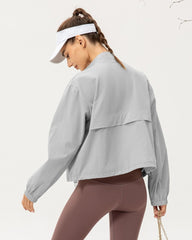 Windproof Sun Protection Jacket - Lightweight Performance Shell for High-Output Activities