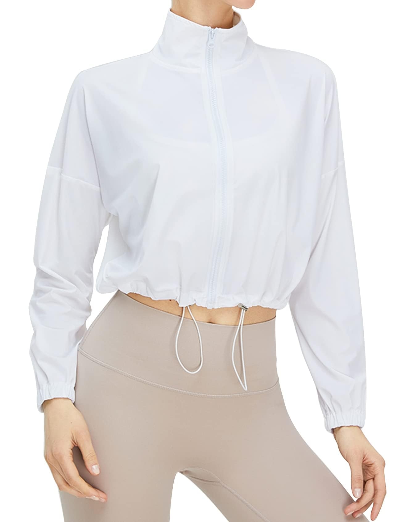 UPF 50+ Cropped Performance Layer - Ventilated Sun Defense for Technical Terrain