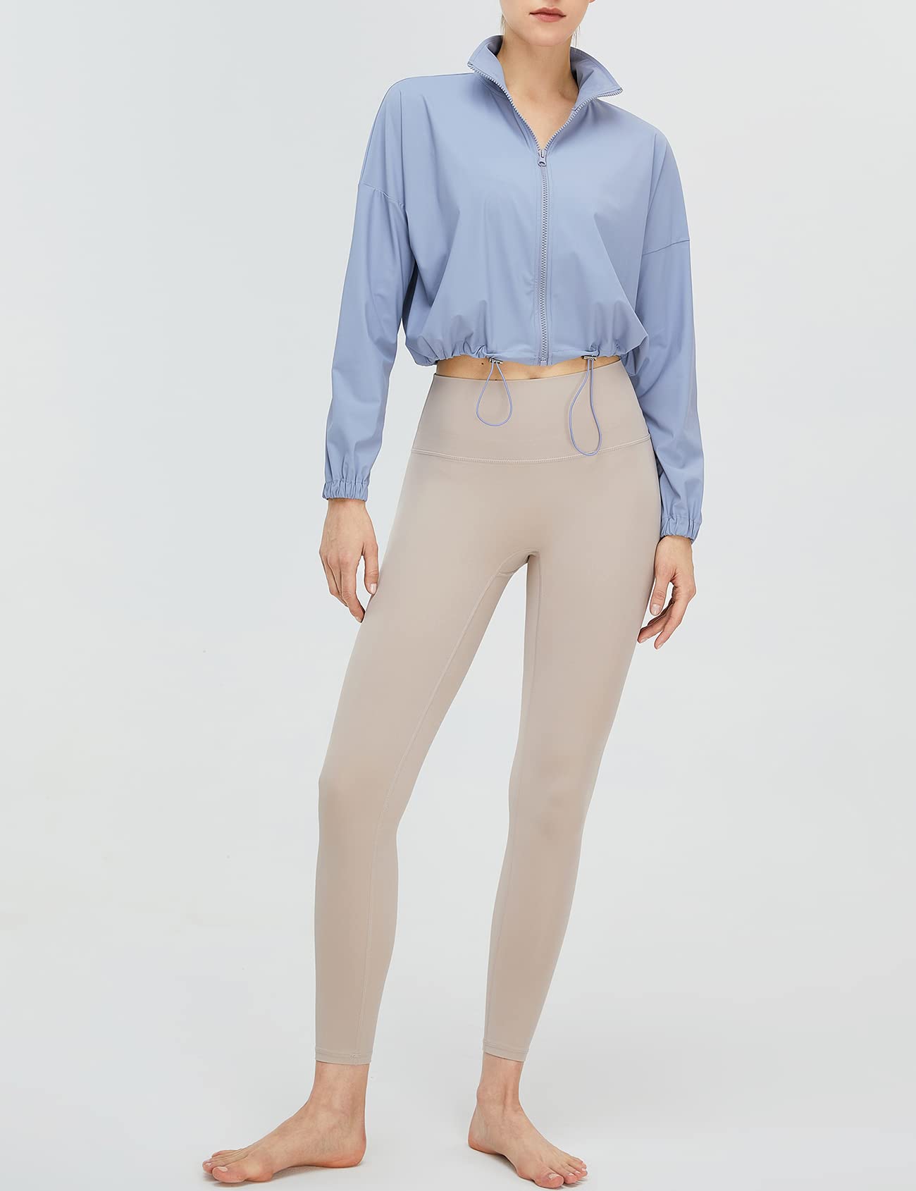 UPF 50+ Cropped Performance Layer - Ventilated Sun Defense for Technical Terrain