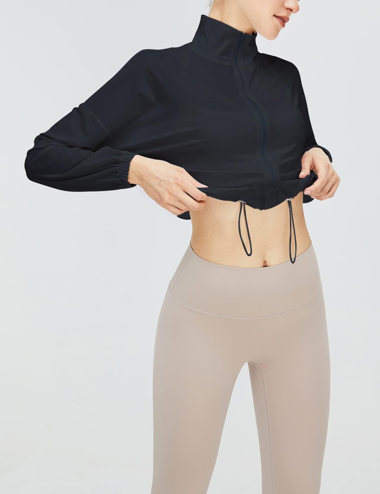 UPF 50+ Cropped Performance Layer - Ventilated Sun Defense for Technical Terrain