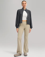 UPF 50+ Cropped Performance Shell - Ventilated Sun Defense for Technical Terrain