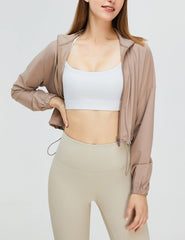 UPF 50+ Cropped Performance Layer - Ventilated Sun Defense for Technical Terrain