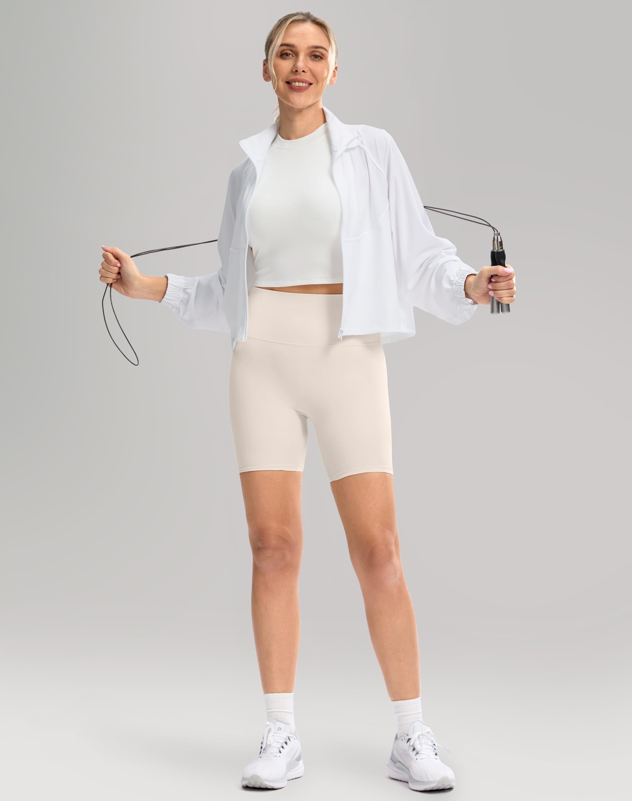 UPF 50+ Cropped Performance Shell - Ventilated Sun Defense for Technical Terrain
